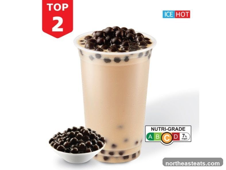Bubble Tea with Nutri-Grade Label