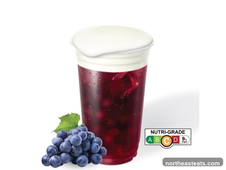 Grape Drink with Creamy Topping