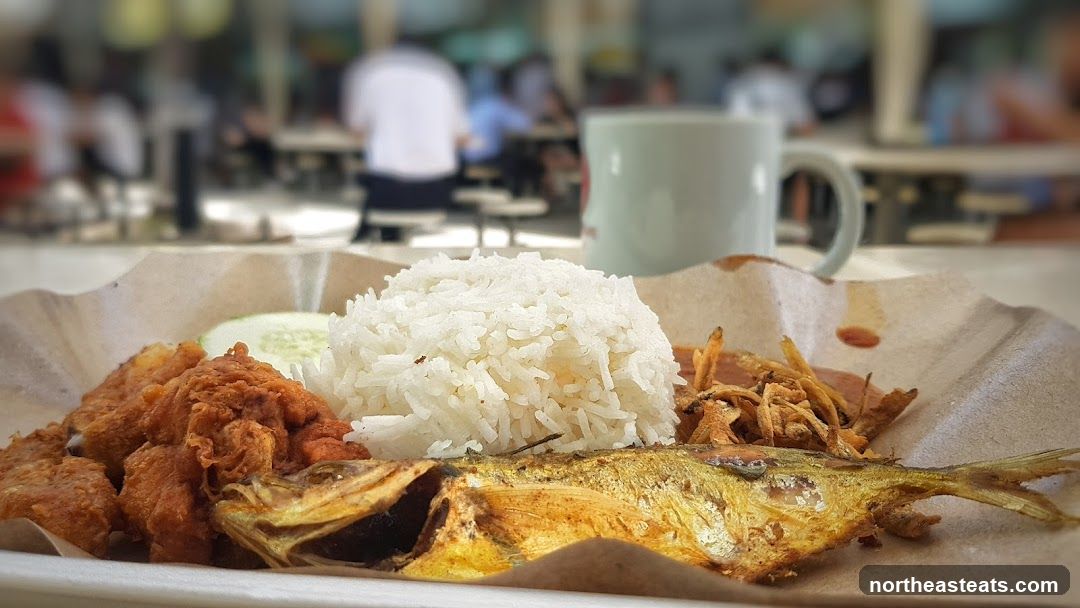 Fried Fish and Rice Meal