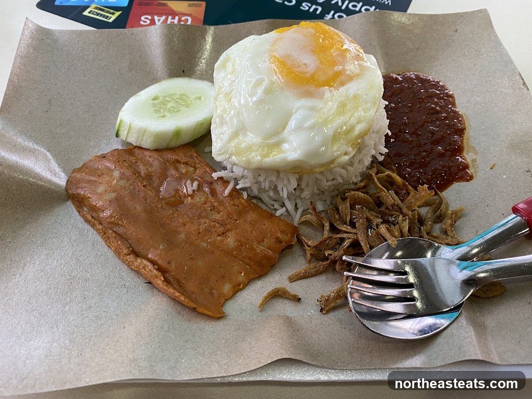 Nasi Lemak with Fried Egg