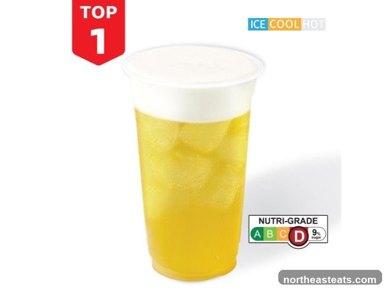 Beverage with Cream Topping