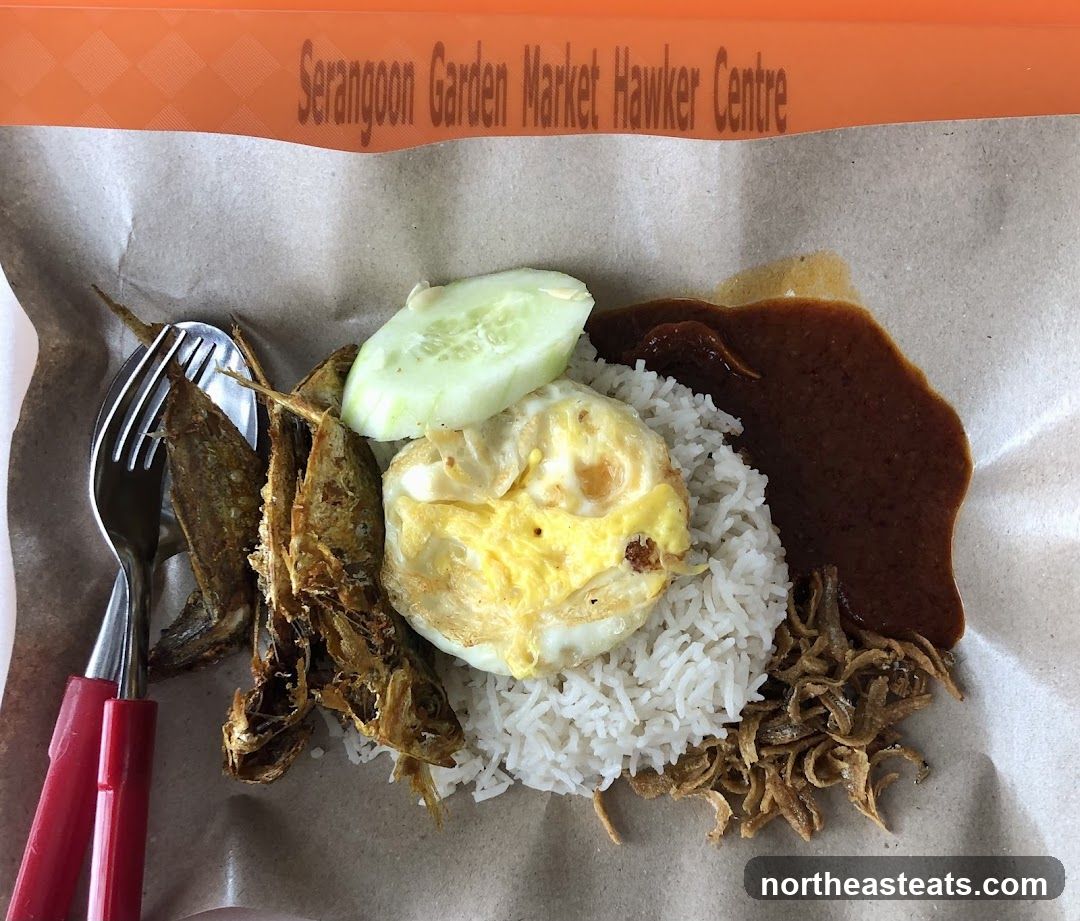 Nasi Lemak with Fried Fish