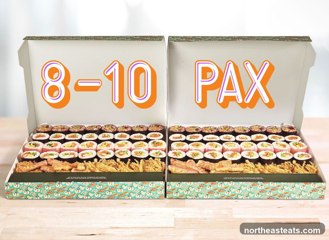 Sushi platters for 8-10 people