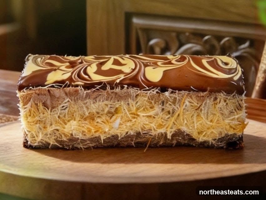 Chocolate and Kadayif Cake
