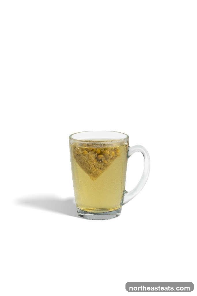 Herbal Tea in a Glass Mug