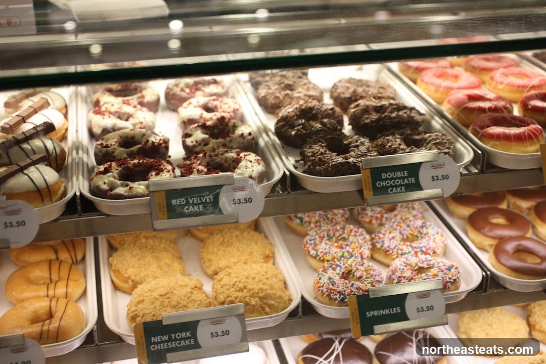 Donuts in a Display Case