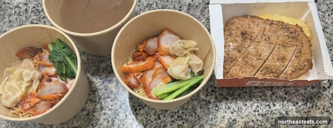 Takeaway Noodles and Pork Chop
