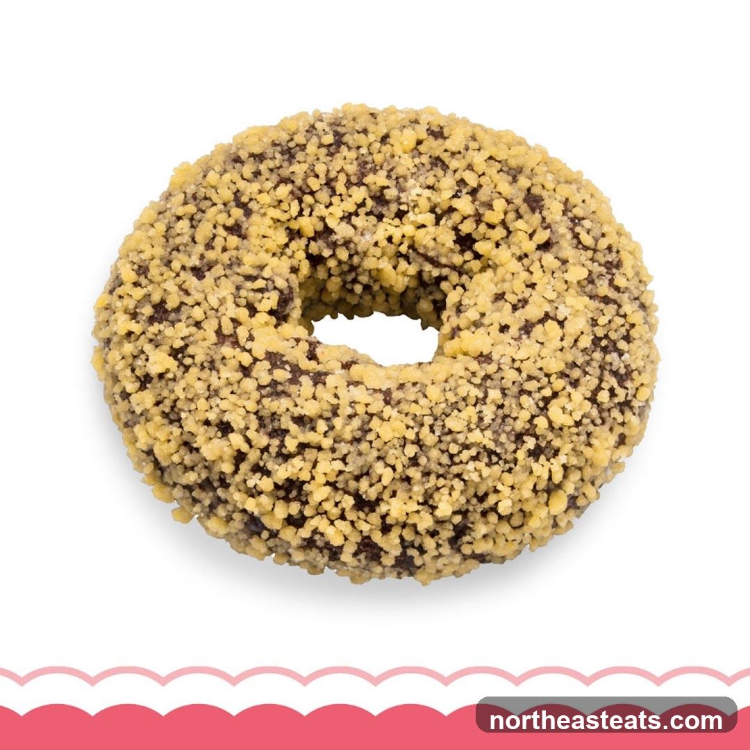 Chocolate Donut with Crumble Topping
