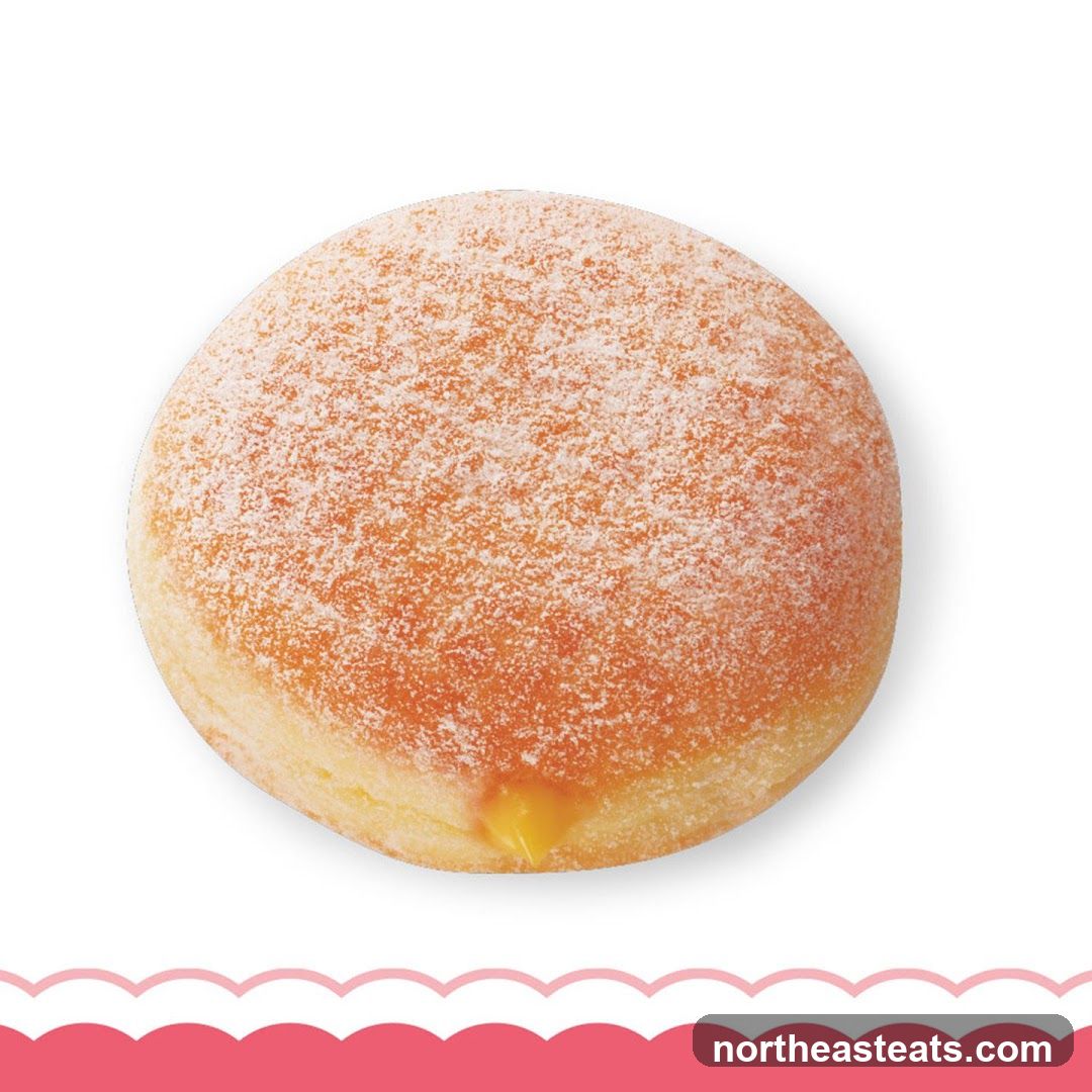 Powdered Sugar Filled Donut