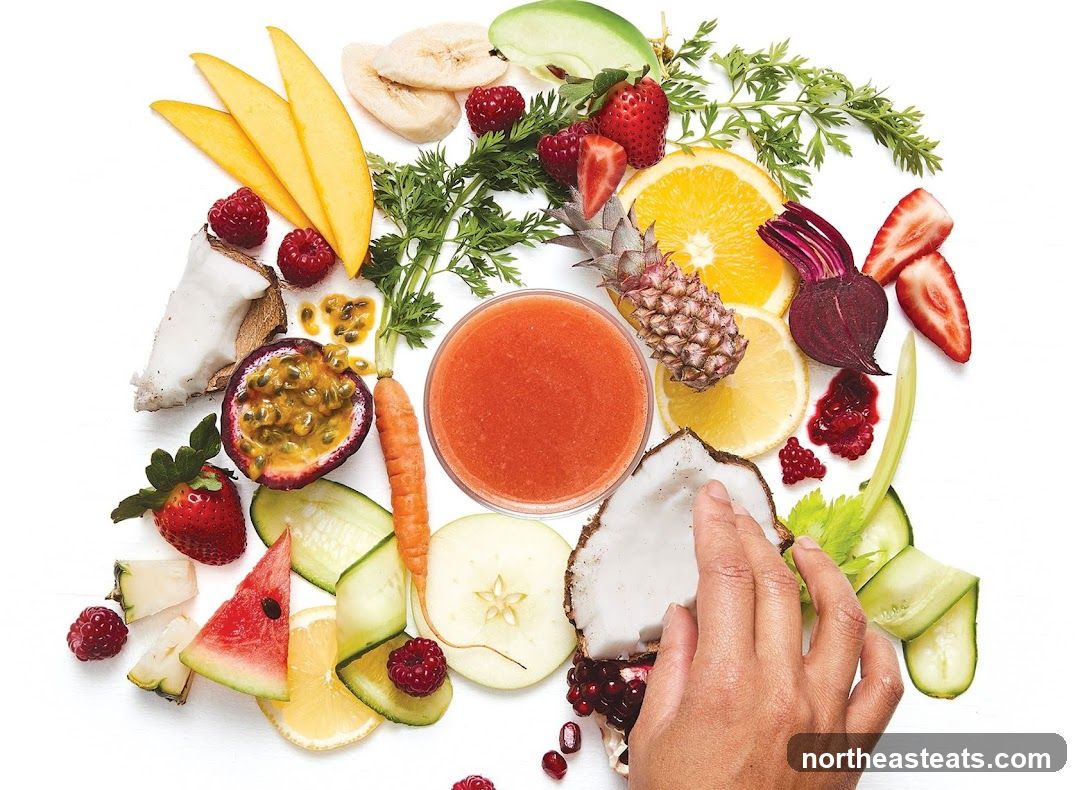 Assortment of Fruits and Vegetables