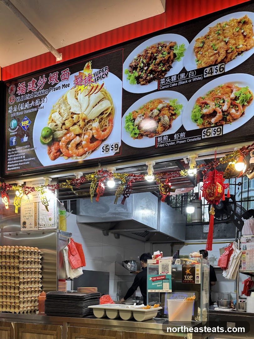 Food Stall Menu and Kitchen