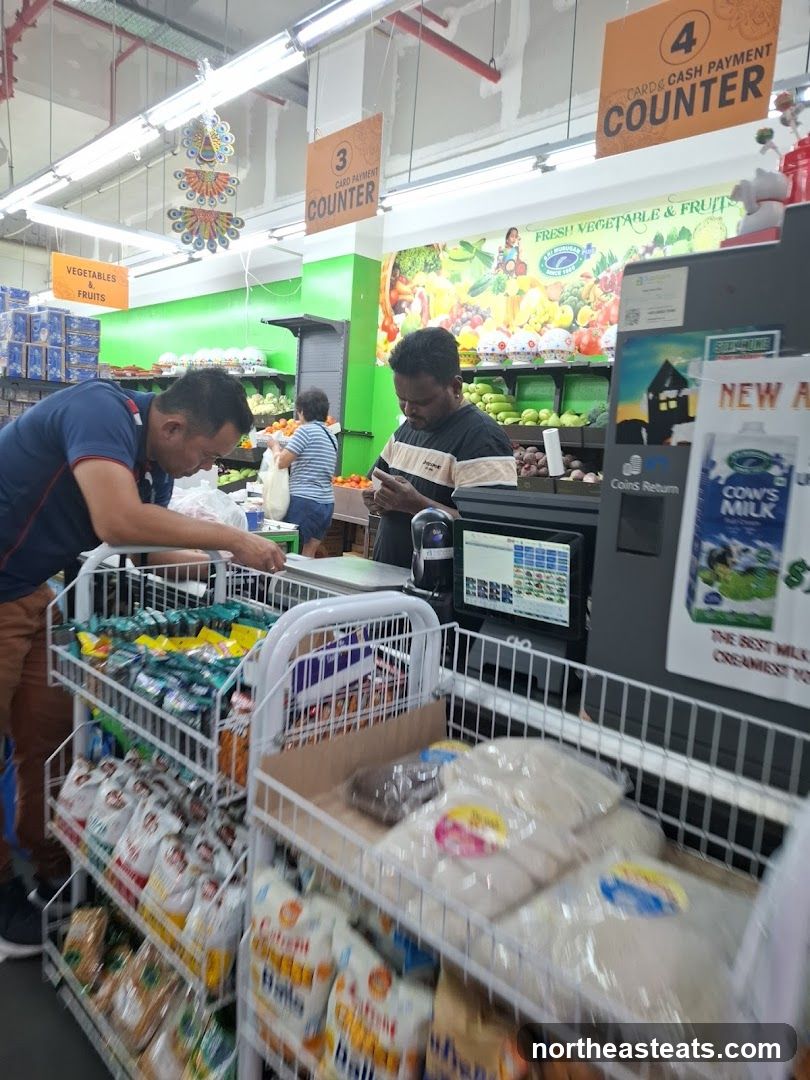 Supermarket Checkout Area