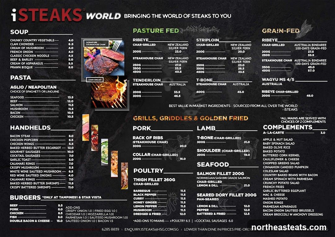 iSteaks World Menu