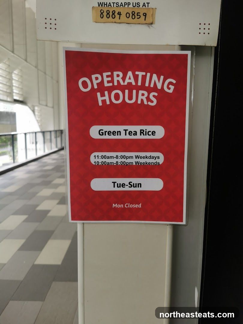 Operating Hours Sign