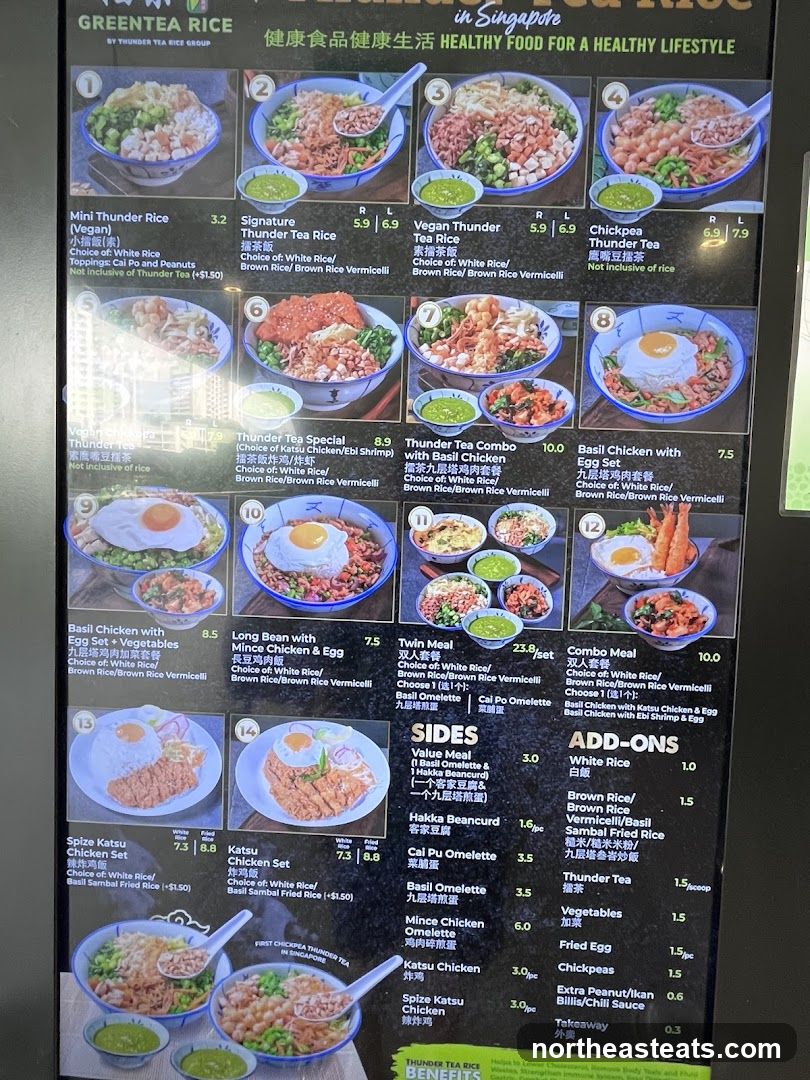 Thunder Tea Rice Menu