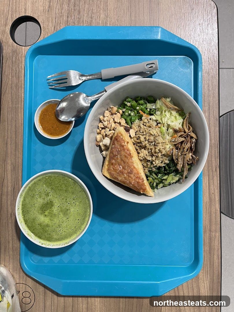 Meal Tray with Rice Bowl and Soup