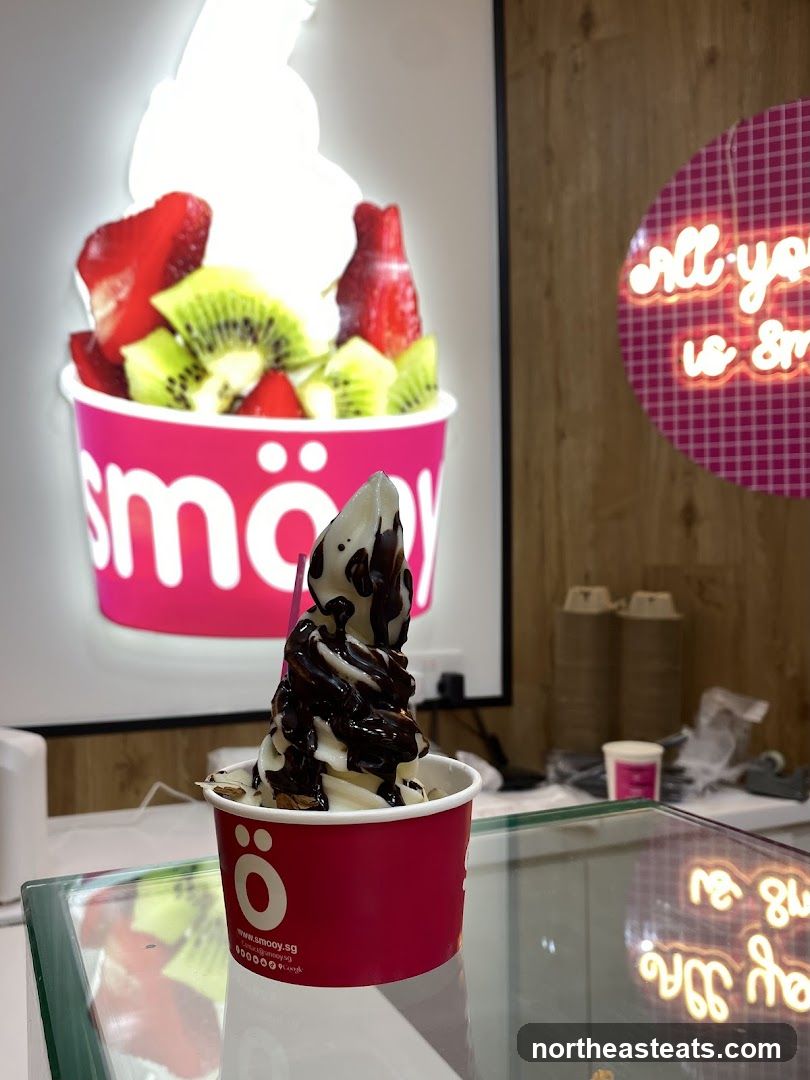 Frozen Yogurt with Toppings