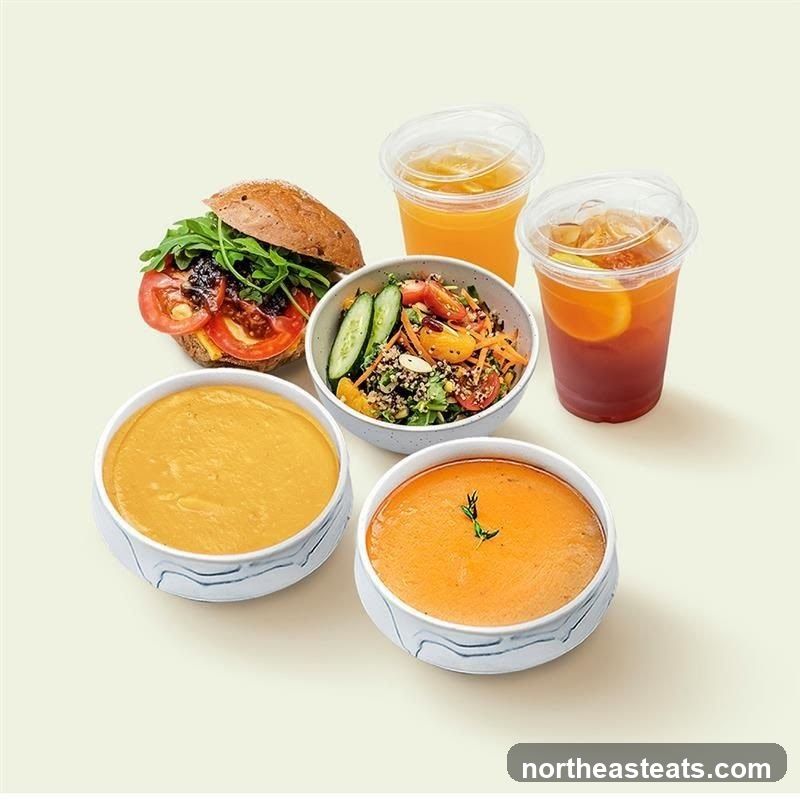 Assortment of Food and Drinks