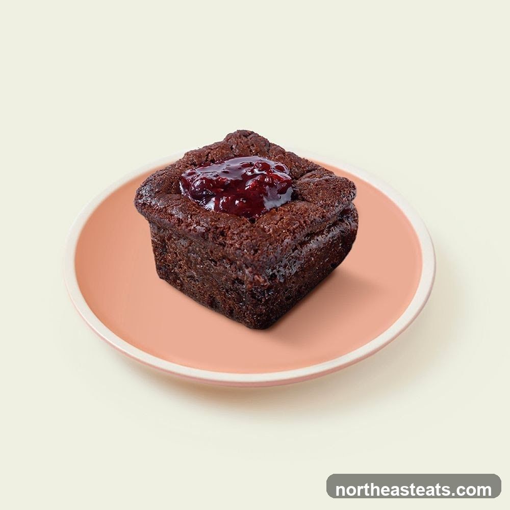 Chocolate Brownie with Berry Compote