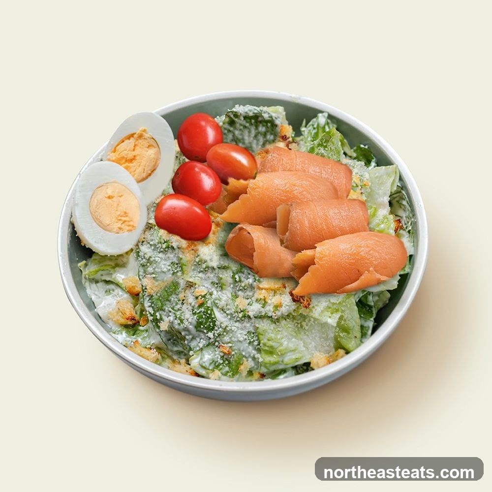 Smoked Salmon Caesar Salad