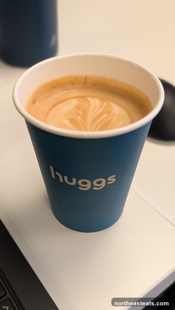 Coffee cup with latte art