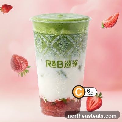 Strawberry Matcha Drink