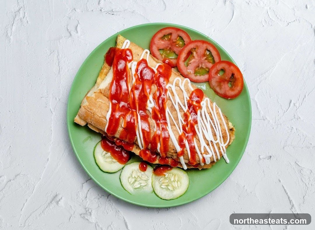 Sandwich with Ketchup and Mayonnaise
