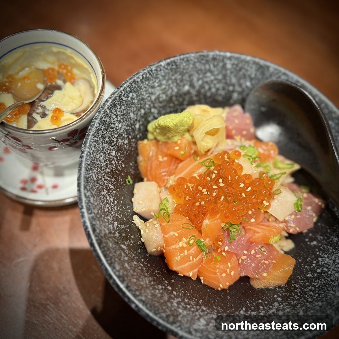 Chirashi Bowl and Chawanmushi