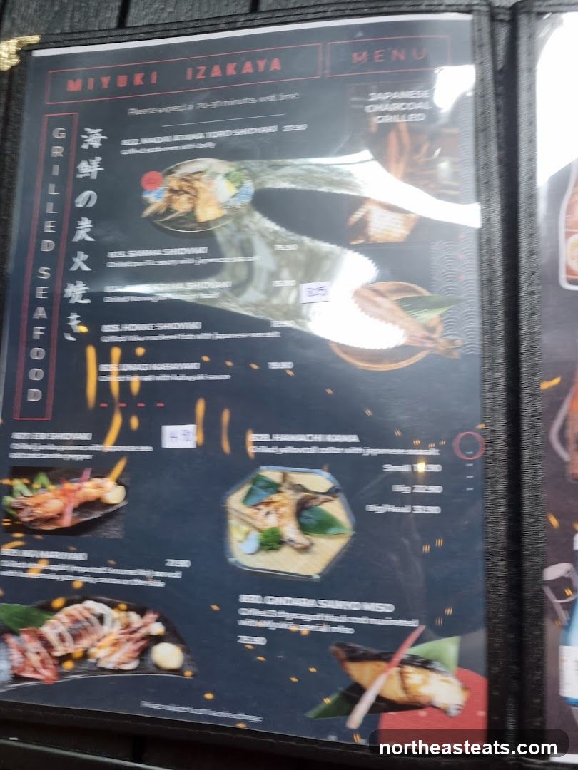 Miyuki Izakaya Menu