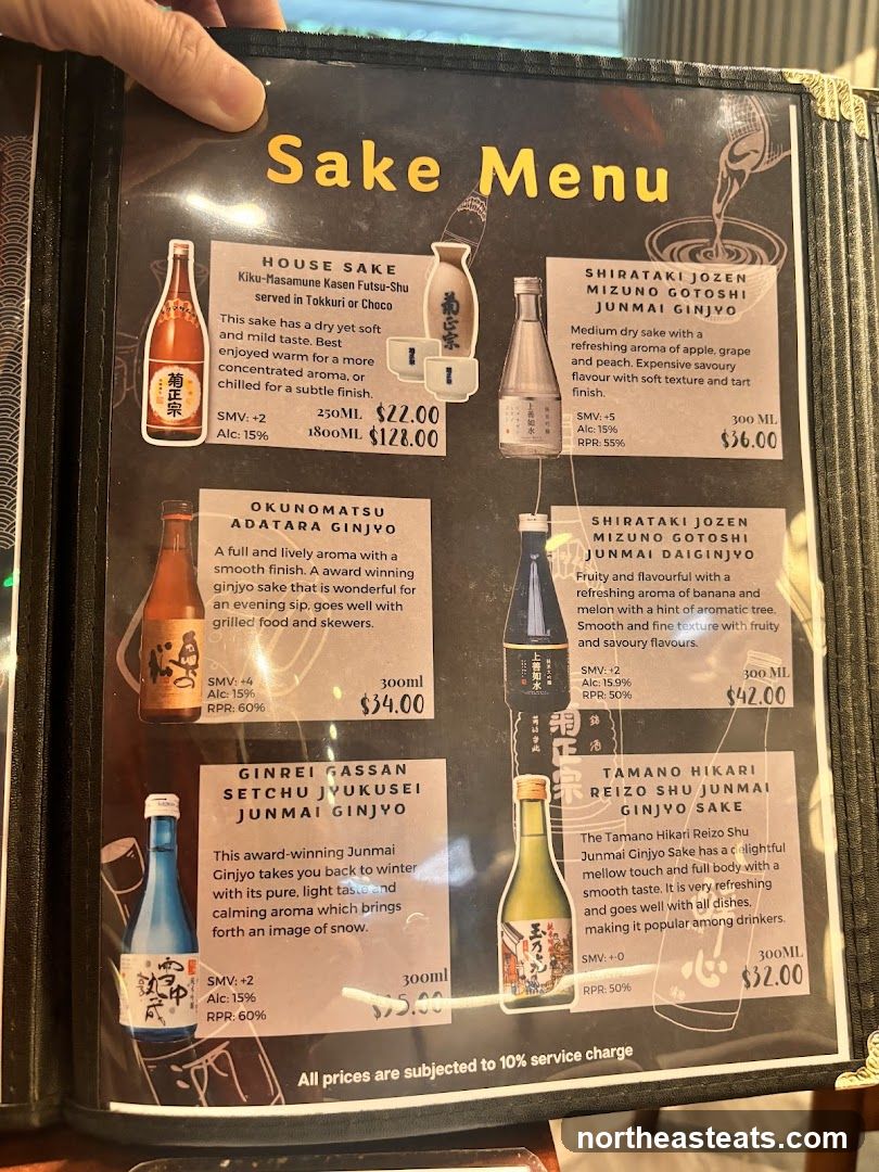 Sake Menu