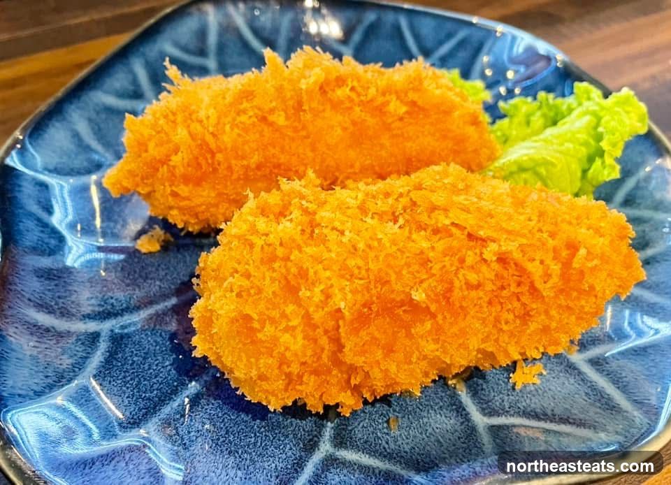 Fried Food on Blue Plate