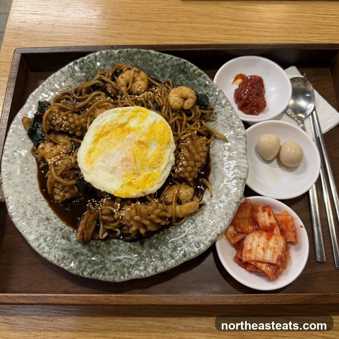 Seafood Noodles with Sides