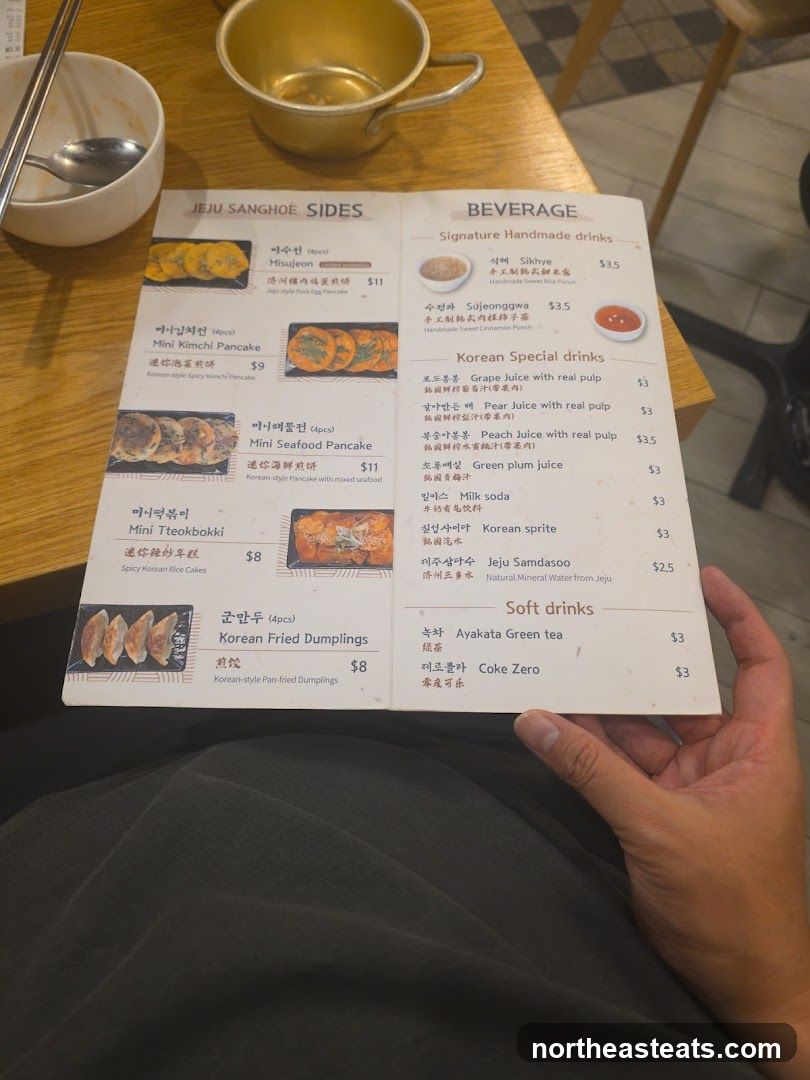 JEJU SANGHOE SIDES & BEVERAGE