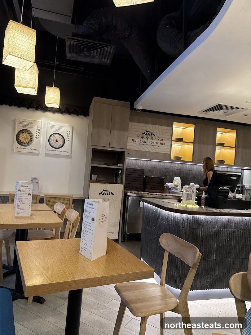 Restaurant Interior with Menu and Counter