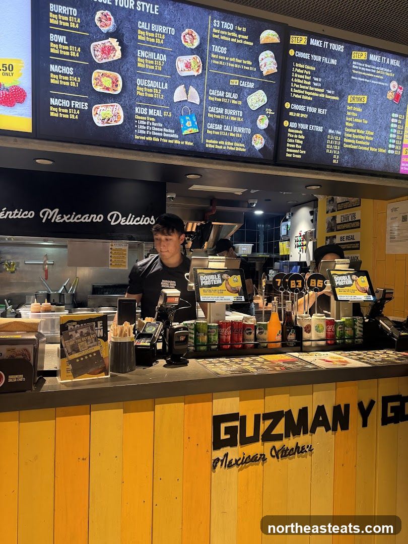 Guzman y Gomez Counter