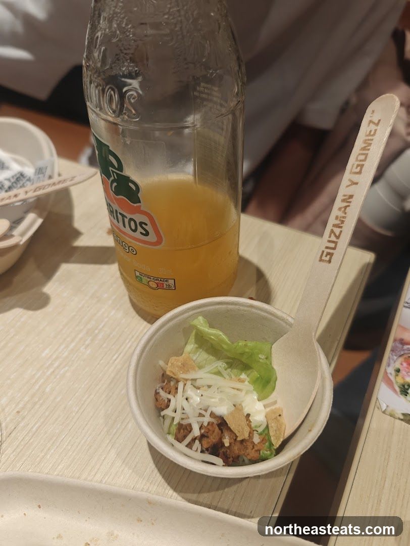 Small Taco Bowl and Drink