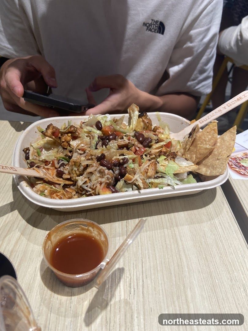 Burrito Bowl with Chips and Sauce