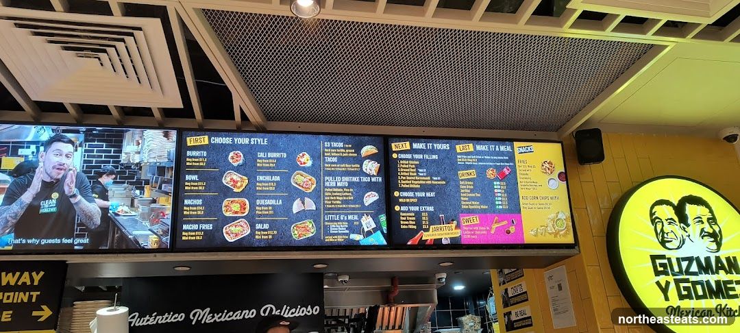 Guzman Y Gomez Menu