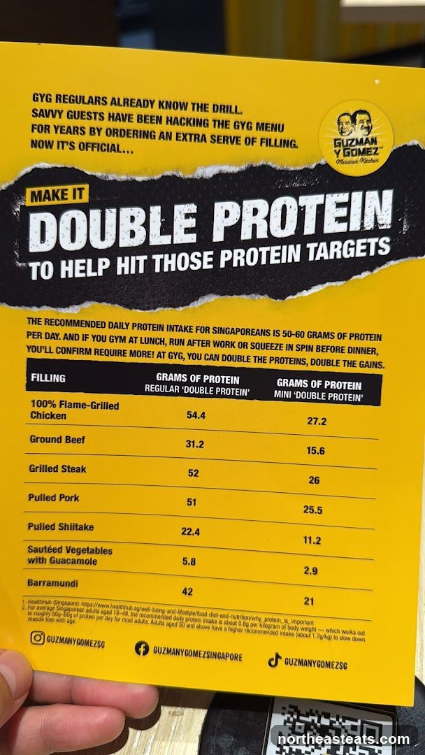 Double Protein Menu