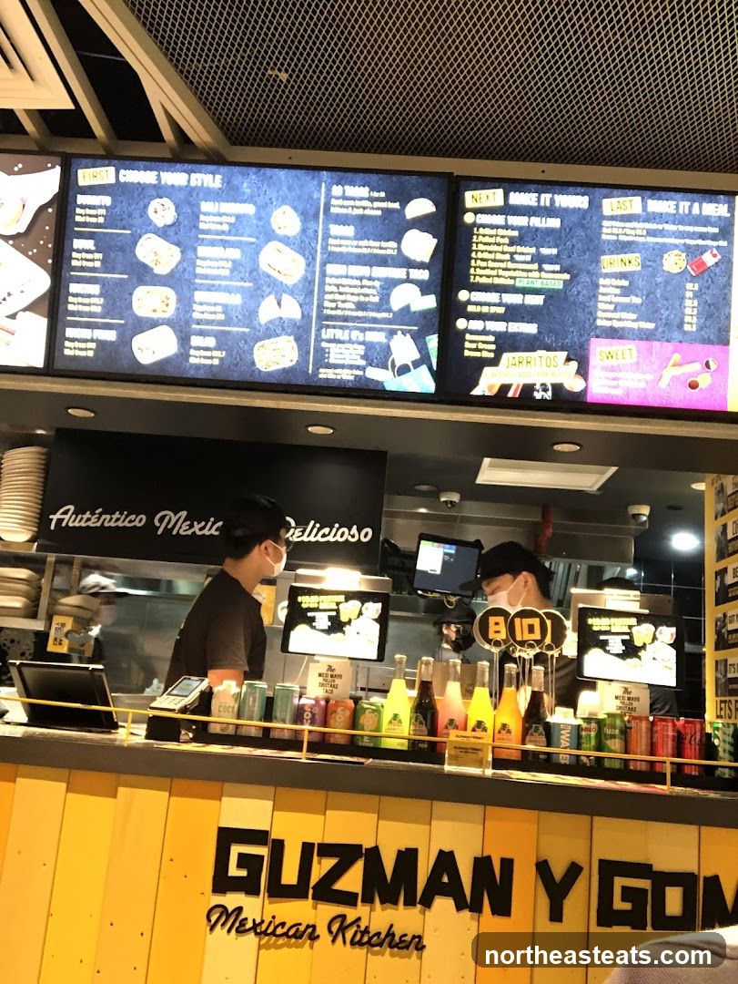 Guzman y Gomez Menu