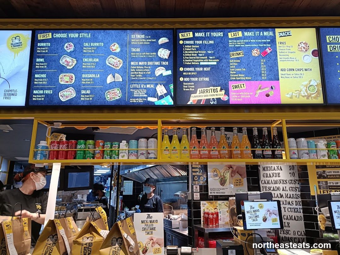 Guzman Y Gomez Menu