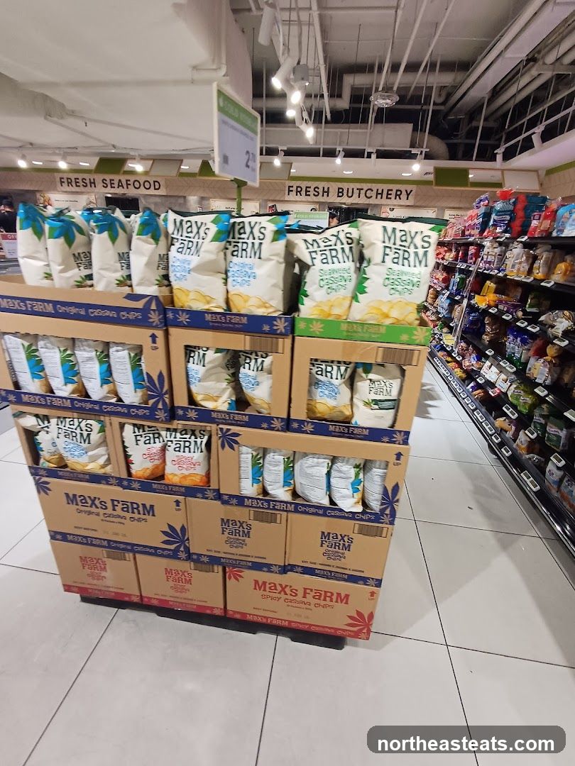Max's Farm Cassava Chips Display