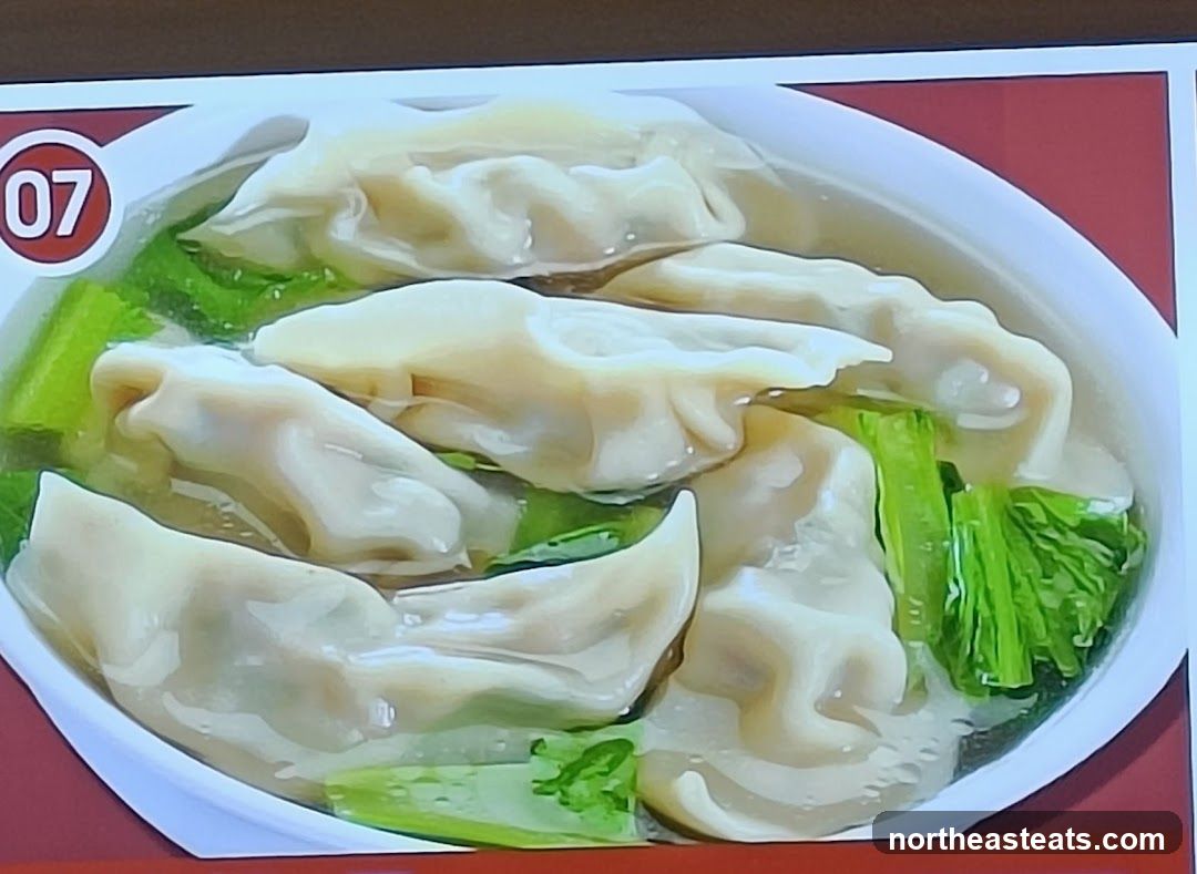 Boiled Dumplings with Greens