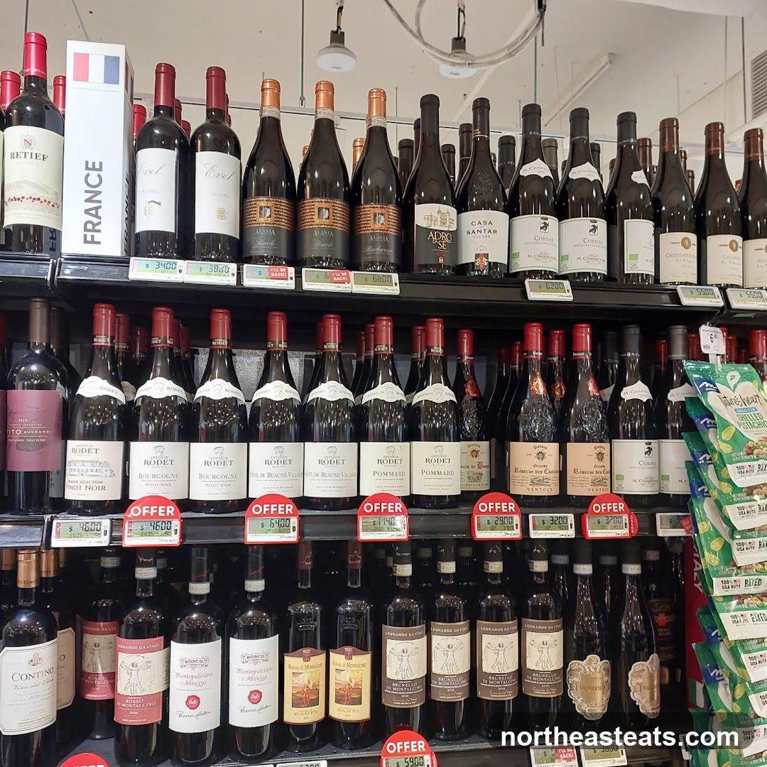 Wine Bottles on Shelves