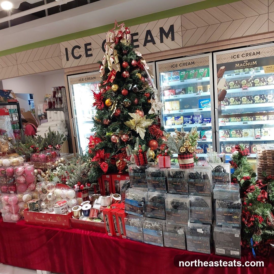Christmas Decorations and Ice Cream Freezers