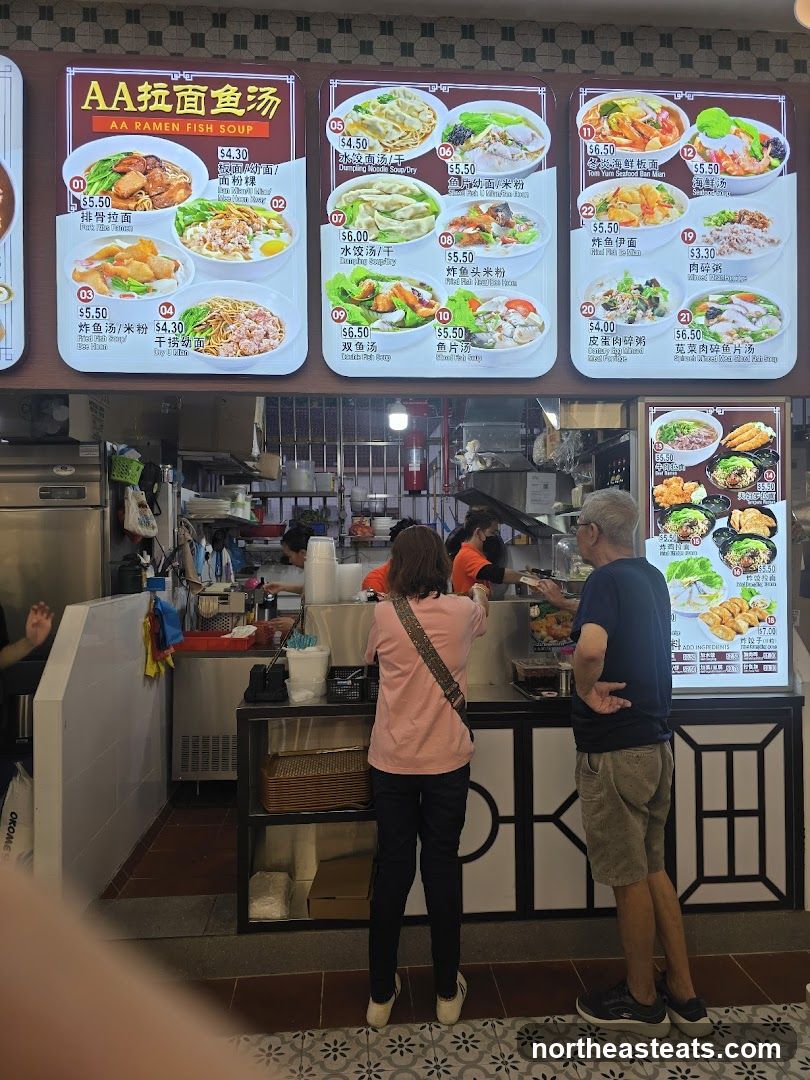 AA Ramen Fish Soup Menu