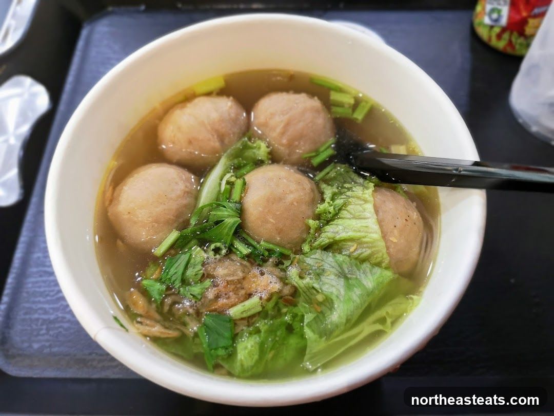 Bowl of Meatball Soup