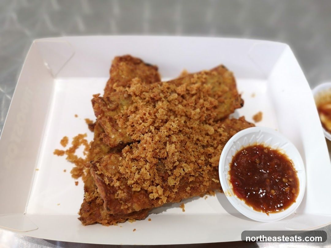 Fried Food with Dipping Sauce
