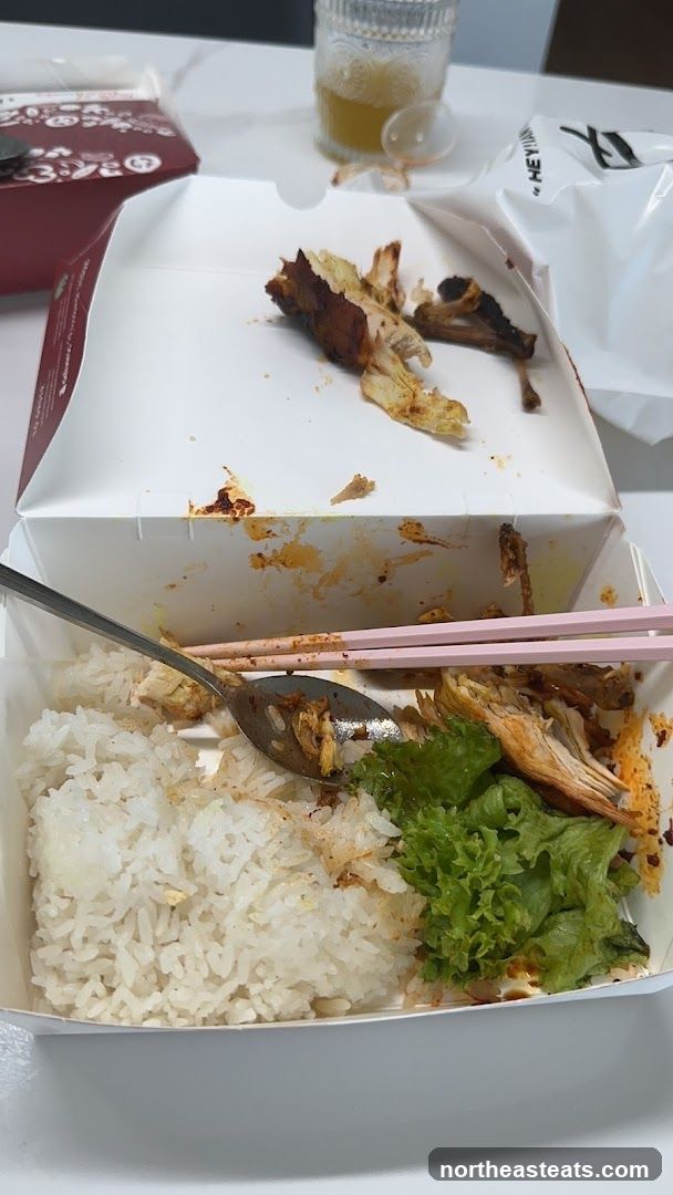 Leftover Chicken and Rice Meal