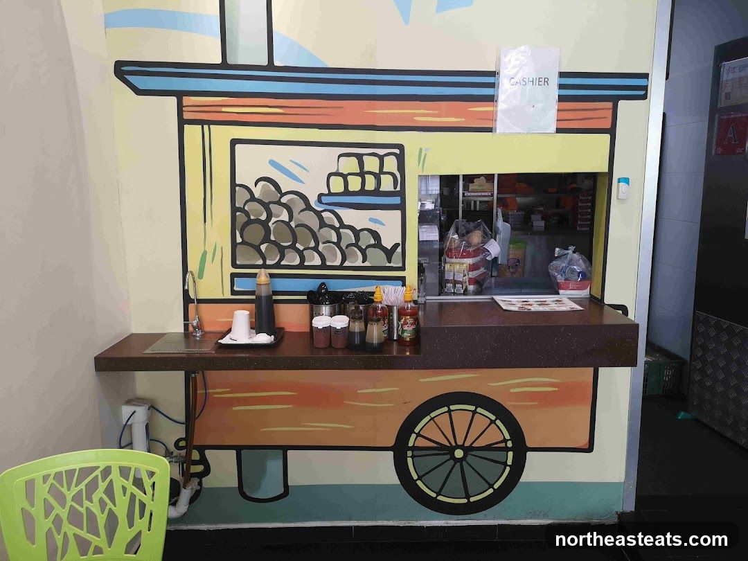 Food stall mural